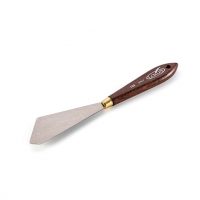 a loxley palette knife with wooden handle