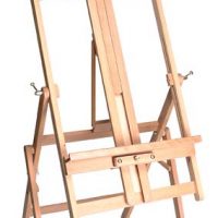 wooden H shaped easel
