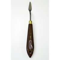 a loxley palette knife with wooden handle