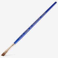 one brush with blue handle