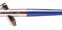 badger 200 bottom feed precision airbrush with blue barrel